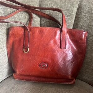 Vintage The Bridge Leather Bag Medium Brown Cognac Italian Shoulder‎ Bag